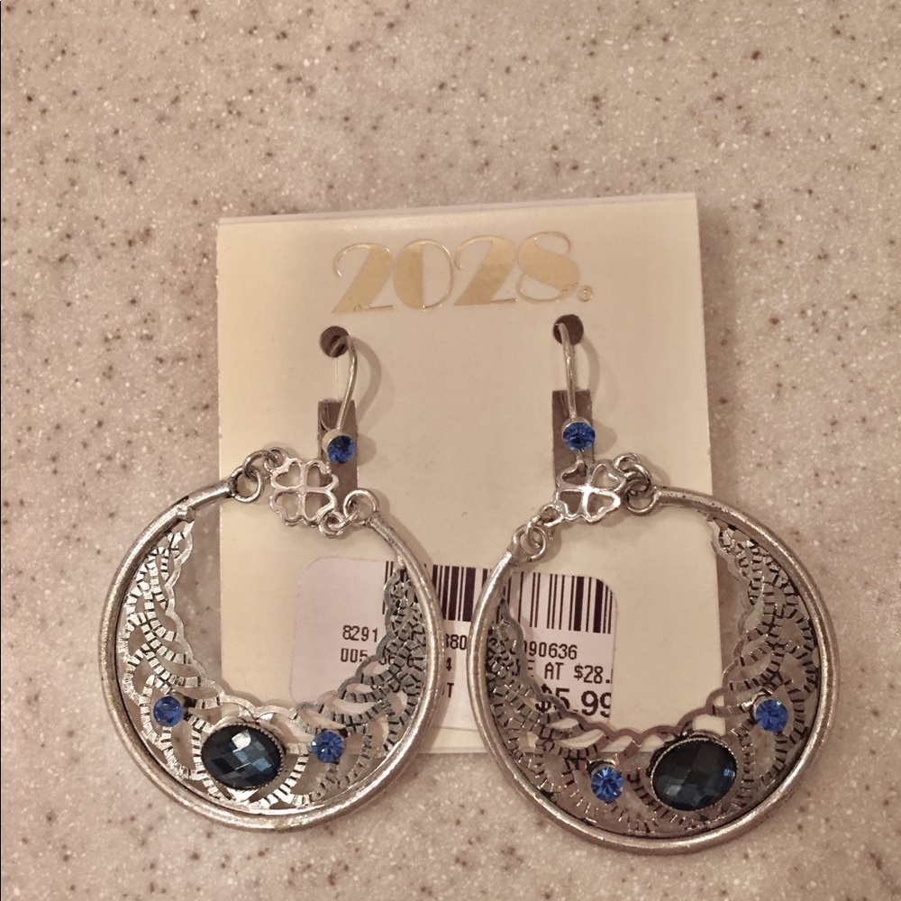 Silver Gem Earrings